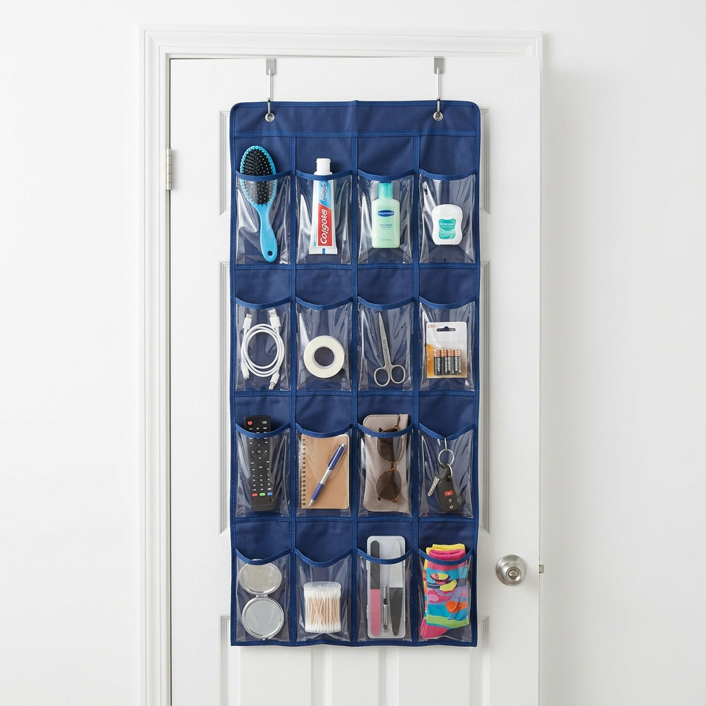 Over-Door Mesh Pocket Organizer (16 Pockets)