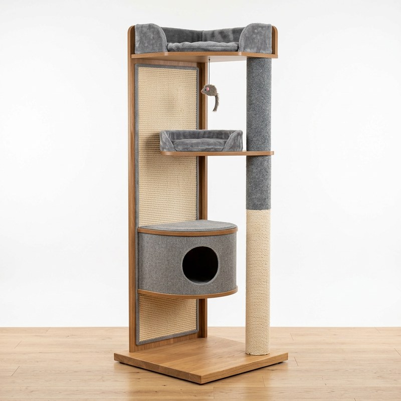 Cat Corner Tree Large Scratching Area Durable Scratching Post